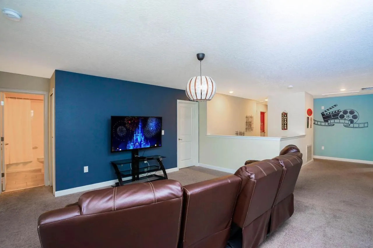 度假居 达文波特Stunning 9 Bd Single Family W/ Pool @ Champions Gate 1508别墅